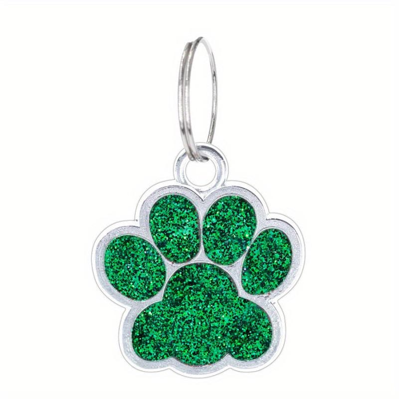 Paw Print Pendant for Small Dogs Zinc Alloy Footprint Dog Tag