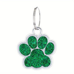 Paw Print Pendant for Small Dogs Zinc Alloy Footprint Dog Tag
