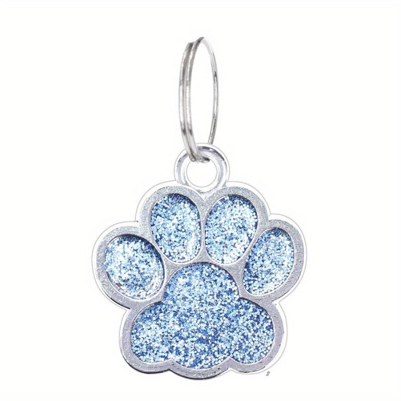 Paw Print Pendant for Small Dogs Zinc Alloy Footprint Dog Tag