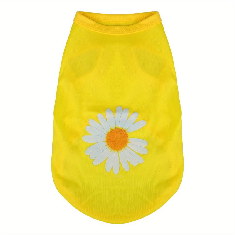 Flower Printed Dog Vest for Small and Medium Dogs