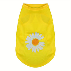 Flower Printed Dog Vest for Small and Medium Dogs