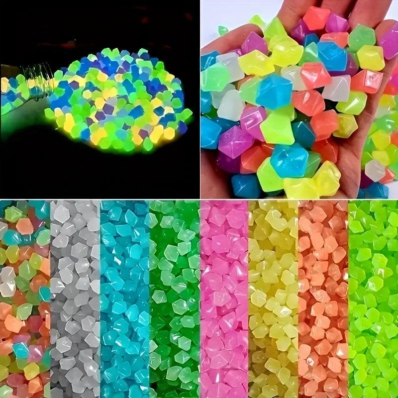 50pcs Glow In The Dark Pebbles for Garden and Wedding Decor