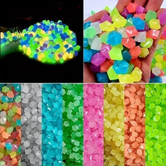 50pcs Glow In The Dark Pebbles for Garden and Wedding Decor