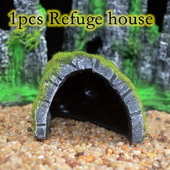 Tortoise Shelter Fish Tank Decoration Turtle Basking Platform