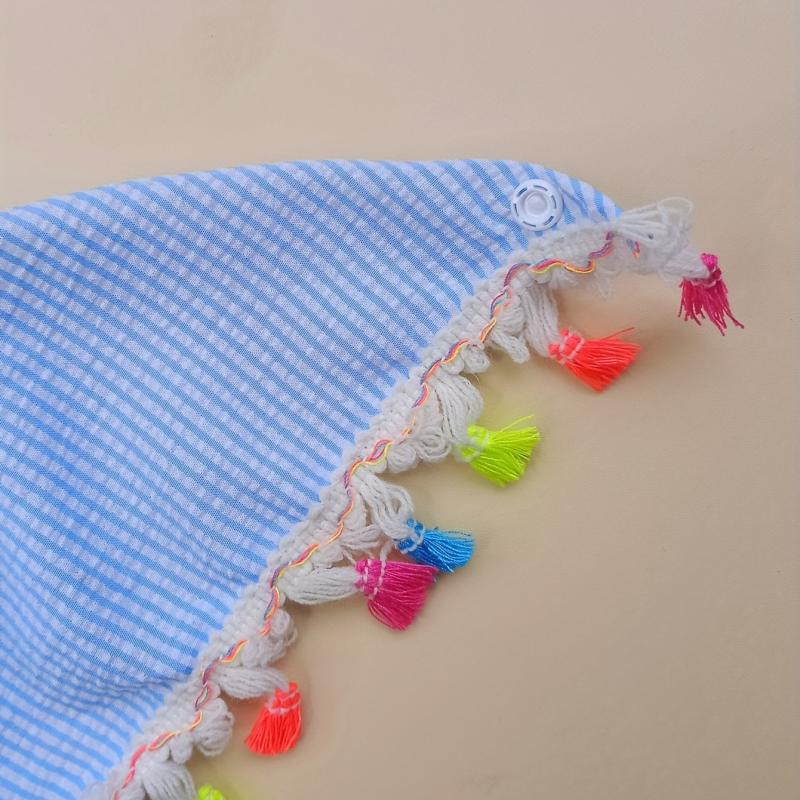 Plaid Pet Bandana with Tassel for Dogs/Cats - Holiday & Everyday Wear