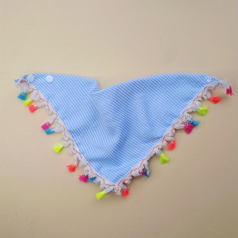 Plaid Pet Bandana with Tassel for Dogs/Cats - Holiday & Everyday Wear