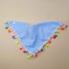 Plaid Pet Bandana with Tassel for Dogs/Cats - Holiday & Everyday Wear