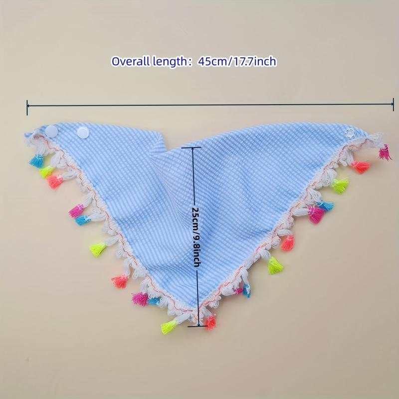 Plaid Pet Bandana with Tassel for Dogs/Cats - Holiday & Everyday Wear