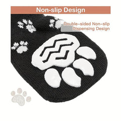 4pcs Paw Print Dog Sock Shoes Non slip Pet Shoes