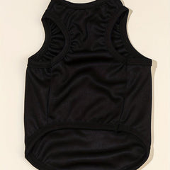 Pet Print Vest With Mama's Little Man Slogan