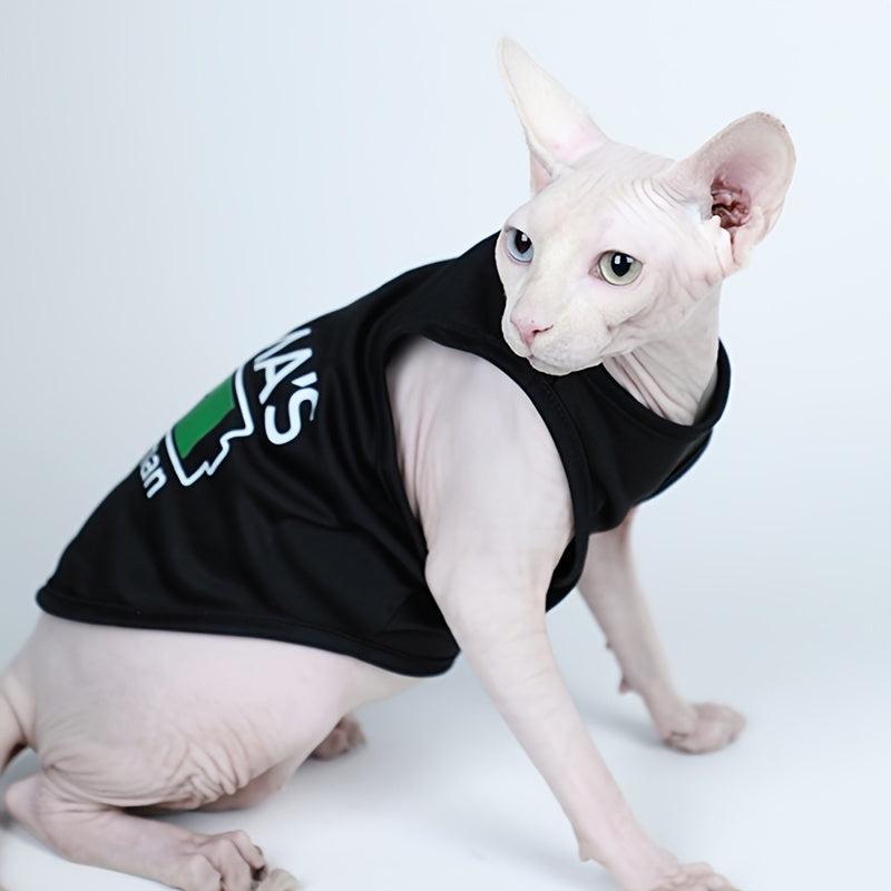 Pet Print Vest With Mama's Little Man Slogan