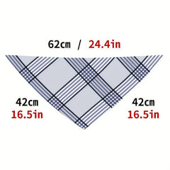 Large Dog Saliva Towel Triangle Bib for Pet Grooming