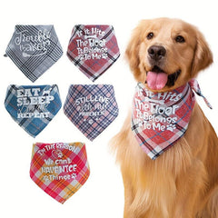 Large Dog Saliva Towel Triangle Bib for Pet Grooming