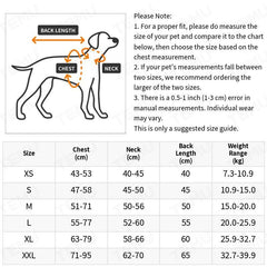 Double Layer Winter Dog Jackets Waterproof Dog Coats for Large Dogs