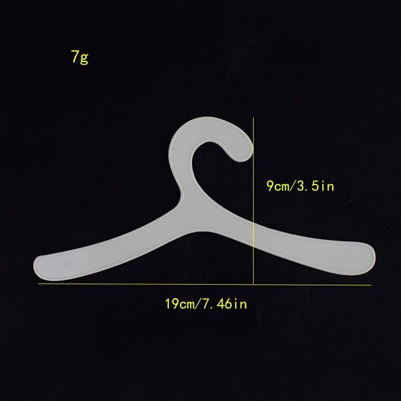 10pcs Plastic Hangers for Pet Clothes, Keep Your Pet's Apparel Organized