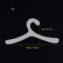 10pcs Plastic Hangers for Pet Clothes, Keep Your Pet's Apparel Organized
