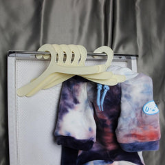 10pcs Plastic Hangers for Pet Clothes, Keep Your Pet's Apparel Organized