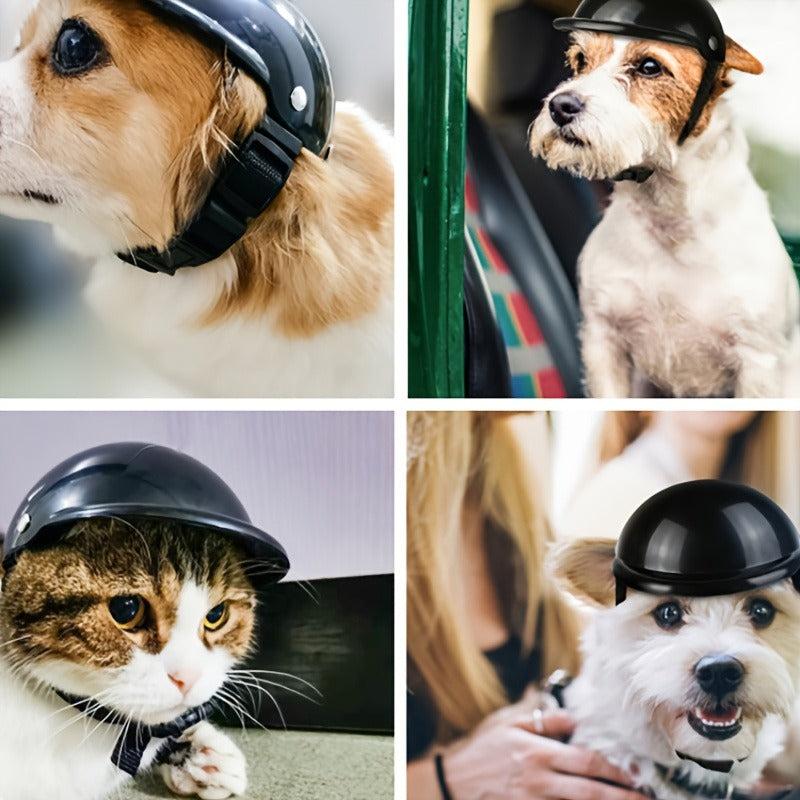 Mini Pet Helmet Motorcycle Helmet Dog Cat Headwear Accessories