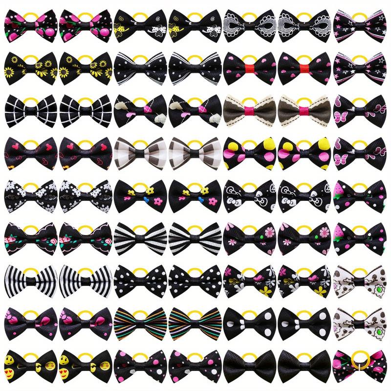 10-Pack Pet Bow Headwear - Cute Accessories for Your Dog's Hair