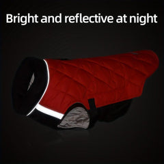 Pet Windproof Coat Reflective Warm Dog Jacket With Traction Function