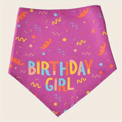 Pet Birthday Dog Scarf Triangle Bib for Dogs and Cats Decorative Pet Towel