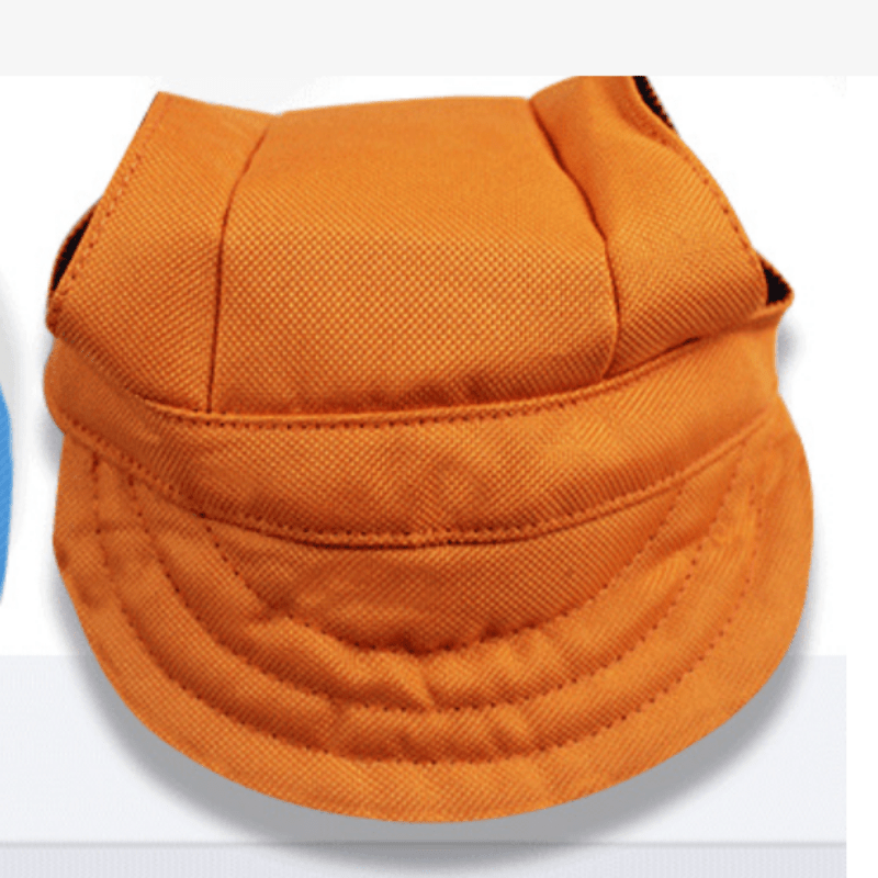 Dog Visor Hat Outdoor Sports Cap with Ear Holes