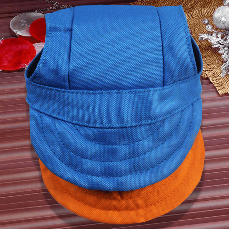Dog Visor Hat Outdoor Sports Cap with Ear Holes
