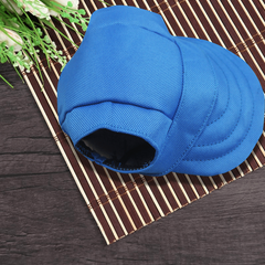 Dog Visor Hat Outdoor Sports Cap with Ear Holes