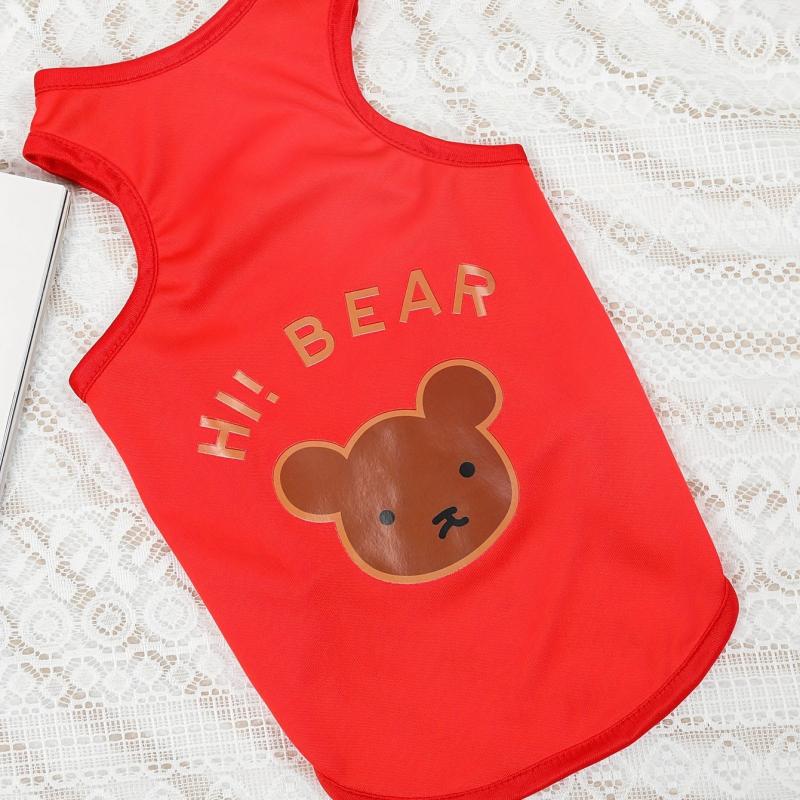 Summer Bear Graphic Tank Top for Pet