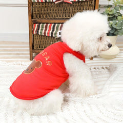 Summer Bear Graphic Tank Top for Pet