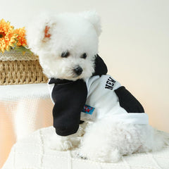 York Block Pet Hoodie Dog Warm Clothes for Autumn and Winter