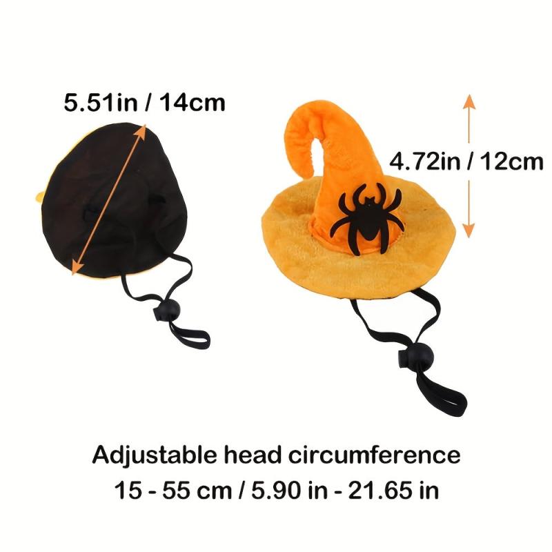 Pet Halloween Spider Skull Headwear And Scarf Set