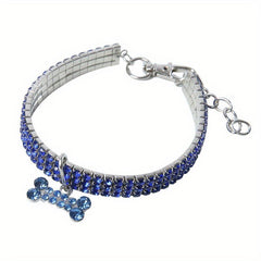 Rhinestone Pet Necklace - Sparkle and Shine for Your Cat or Dog