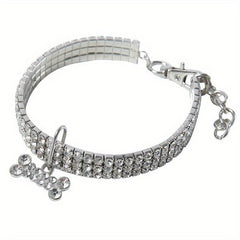 Rhinestone Pet Necklace - Sparkle and Shine for Your Cat or Dog