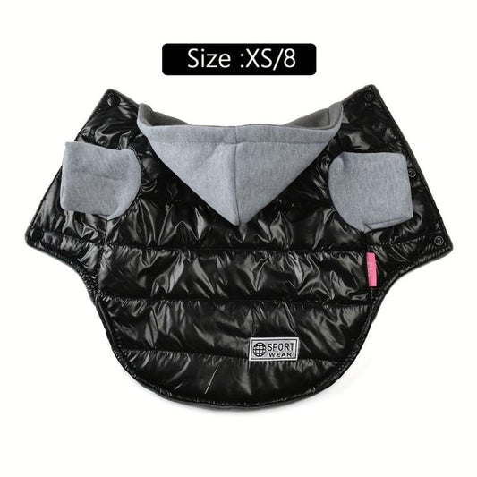 Waterproof Pet Warm Hoodie For Autumn And Winter Dog Clothes