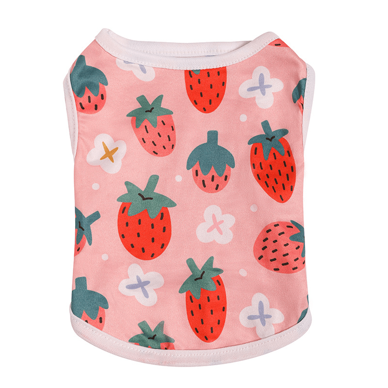 Printed Dog Vest for Small and Medium Breeds - Summer Comfort