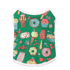 Printed Dog Vest for Small and Medium Breeds - Summer Comfort