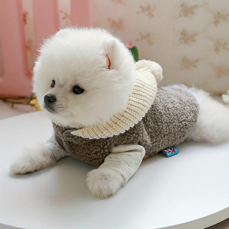 Winter Pompom Dog Hat for All Dog Sizes