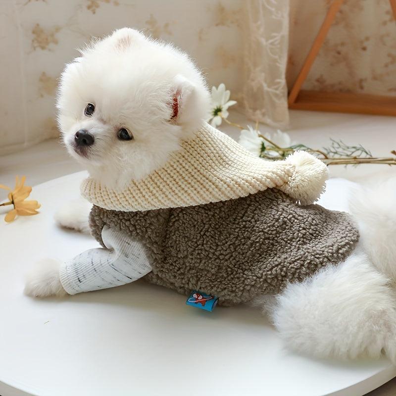 Winter Pompom Dog Hat for All Dog Sizes