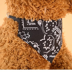 1pc Pet Saliva Towel Printed Dog Cat Collar