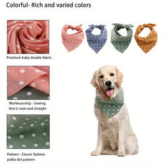 Polka Dot Dog Scarf for Birthday Celebrations
