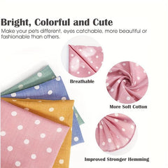 Polka Dot Dog Scarf for Birthday Celebrations