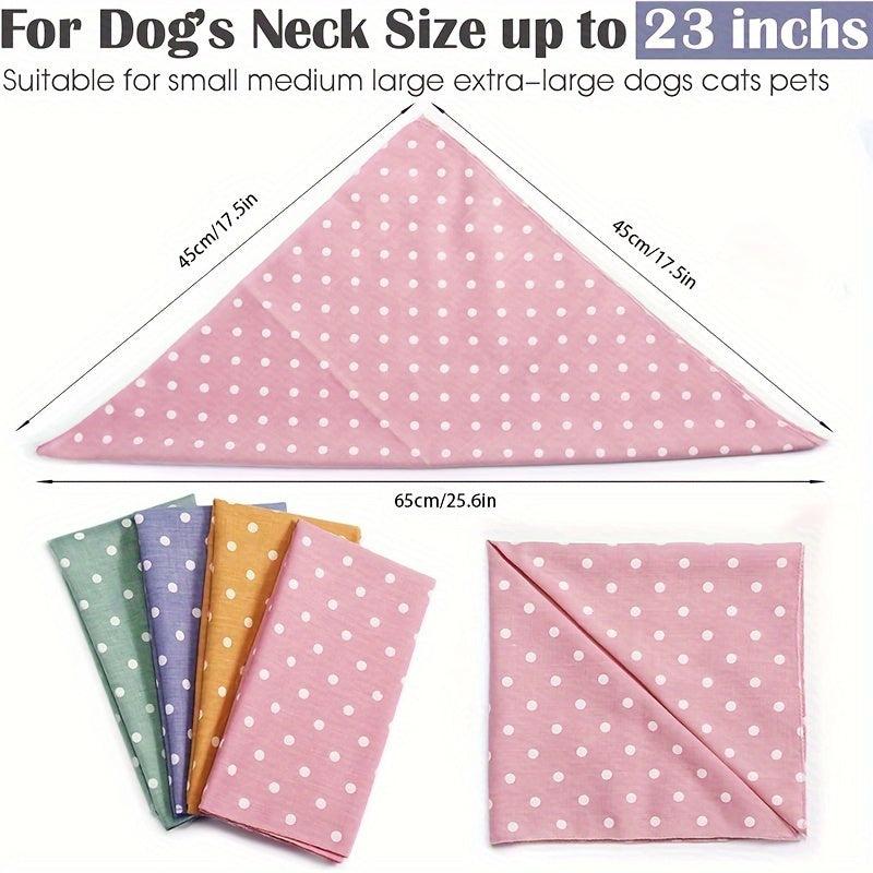 Polka Dot Dog Scarf for Birthday Celebrations