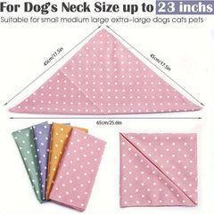 Polka Dot Dog Scarf for Birthday Celebrations