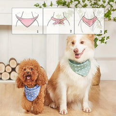Polka Dot Dog Scarf for Birthday Celebrations