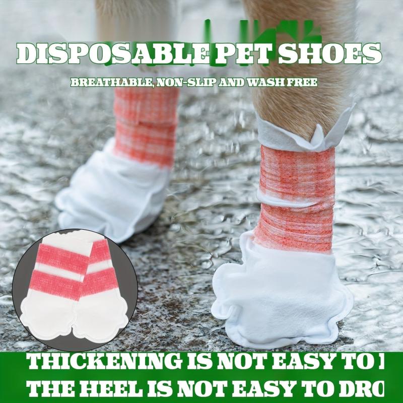 Pet Dog Disposable Booties Waterproof Dirt Proof Outdoor Puppy Shoes