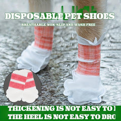 Pet Dog Disposable Booties Waterproof Dirt Proof Outdoor Puppy Shoes