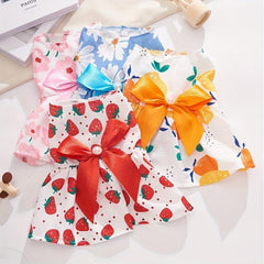 Summer Thin Floral Pet Princess Dress for Small Dog & Cat