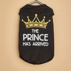 Pet Prince Arrival Tank Top for Dogs/Cats