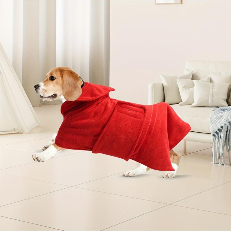 Pet Bathrobe Dog Drying Coat Quick drying Puppy Bag Absorbent Pet Bath Robe Towe